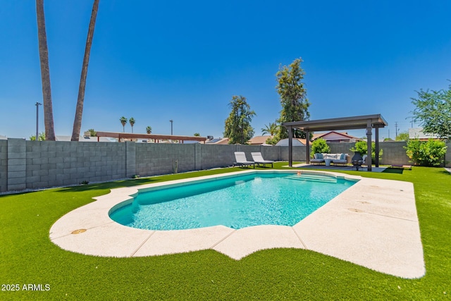 5031 W Grandview Rd, Glendale, AZ 85306 - view of pool featuring an outdoor hangout area and a patio area