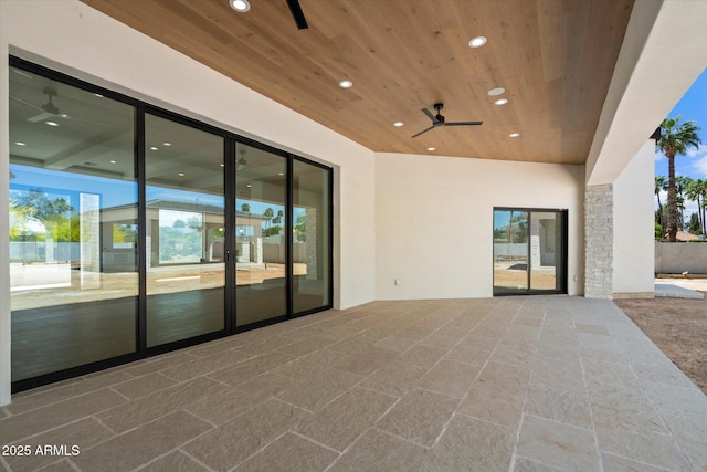 6202 E Larkspur Dr, Scottsdale, AZ 85254 - view of patio featuring ceiling fan