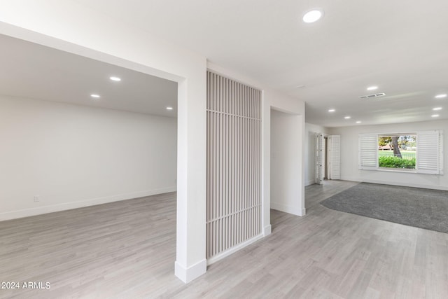 hallway featuring light hardwood / wood-style floors