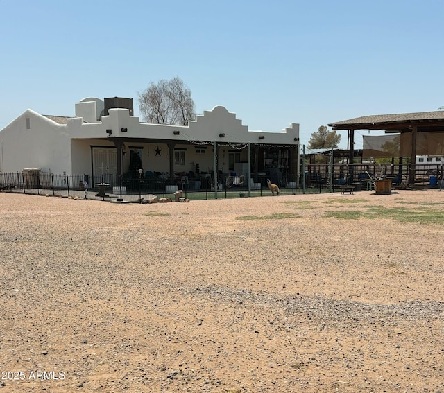 view of rear view of property
