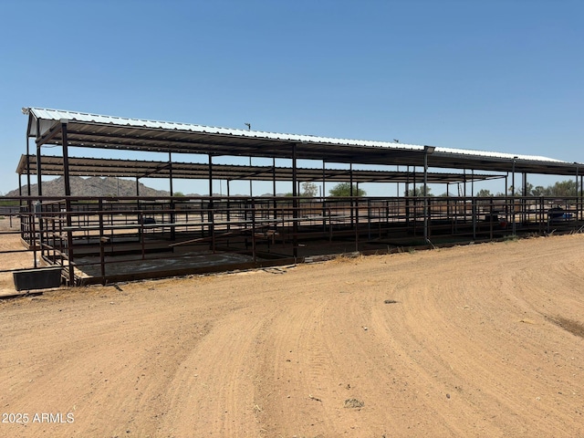 view of horse barn