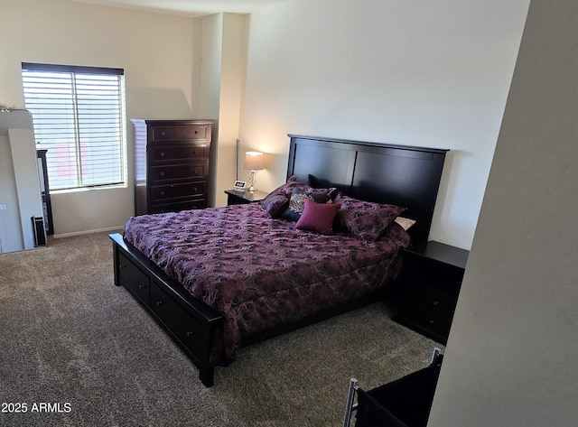 bedroom with carpet floors