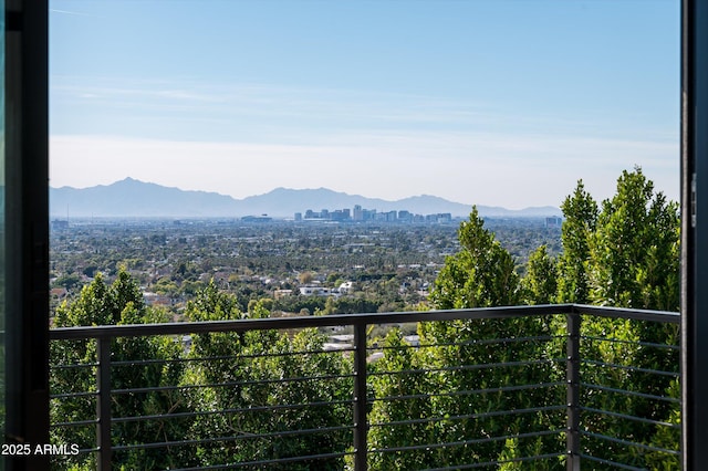 view of mountain feature