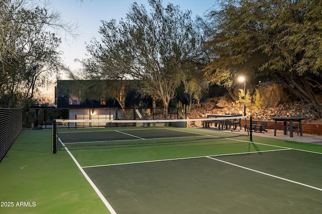 view of tennis court