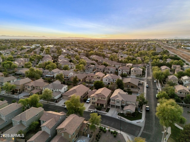 3678 E Yeager Ct, Gilbert, AZ 85295 - aerial view at dusk featuring a residential view