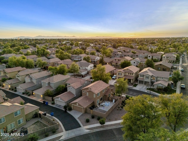 3678 E Yeager Ct, Gilbert, AZ 85295 - bird's eye view featuring a residential view and a mountain view