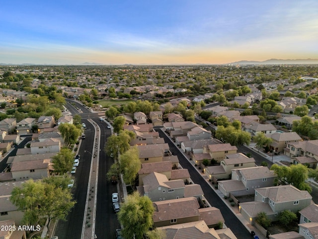 3678 E Yeager Ct, Gilbert, AZ 85295 - drone / aerial view featuring a mountain view and a residential view
