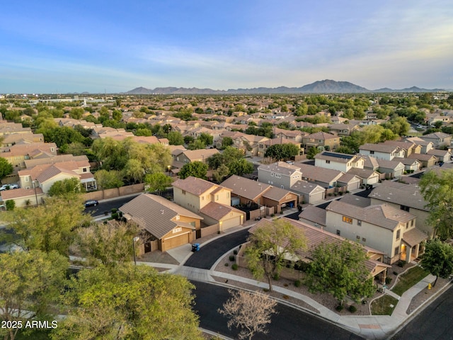 3678 E Yeager Ct, Gilbert, AZ 85295 - birds eye view of property featuring a mountain view and a residential view