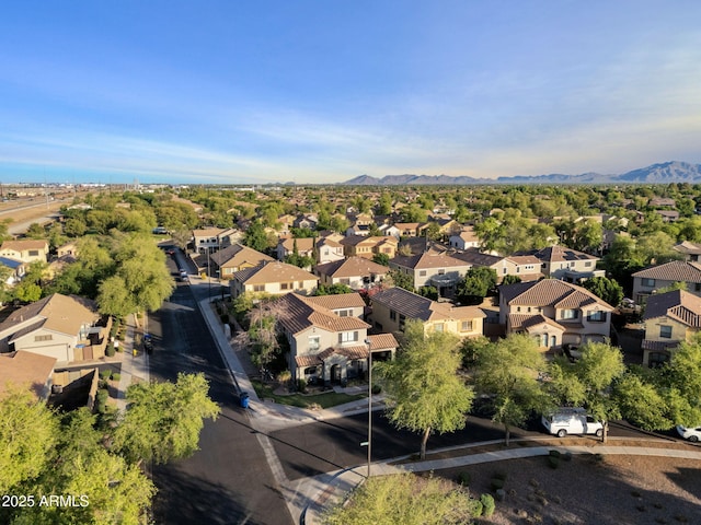 3678 E Yeager Ct, Gilbert, AZ 85295 - birds eye view of property featuring a residential view and a mountain view