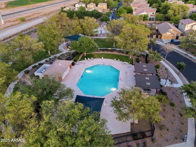 3678 E Yeager Ct, Gilbert, AZ 85295 - drone / aerial view featuring a residential view
