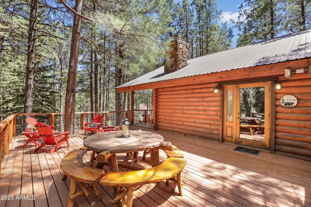 1868 Flicker Dr, Forest Lakes, AZ 85931 - view of wooden deck