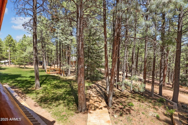 1868 Flicker Dr, Forest Lakes, AZ 85931 - view of green lawn with a view of trees