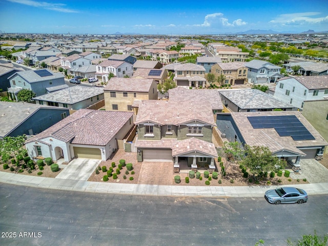 aerial view of residential area