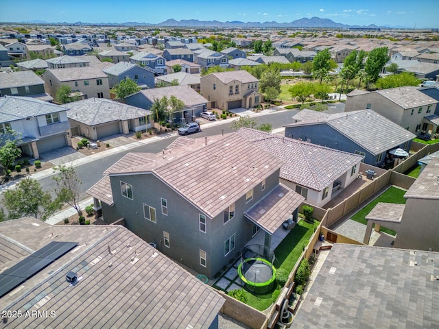 aerial perspective of suburban area