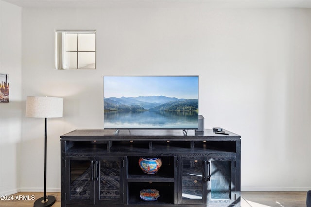 interior details with hardwood / wood-style floors