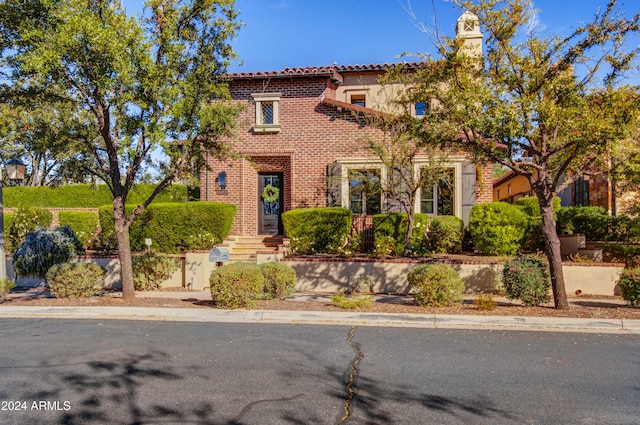 view of mediterranean / spanish-style house