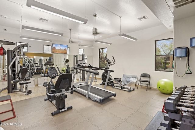 view of exercise room