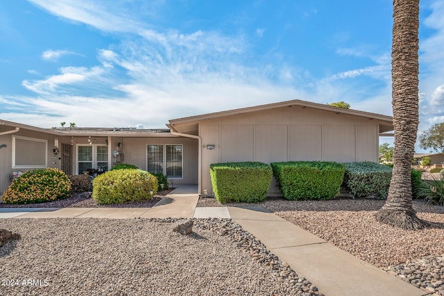 view of ranch-style home