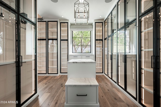 bathroom featuring hardwood / wood-style flooring