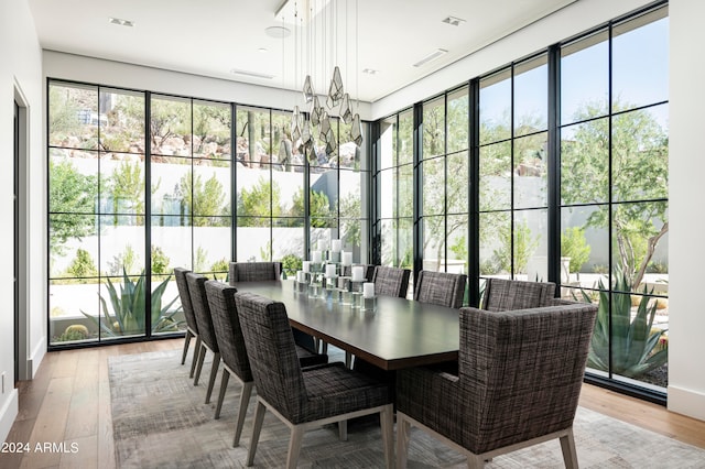 sunroom / solarium with a wealth of natural light