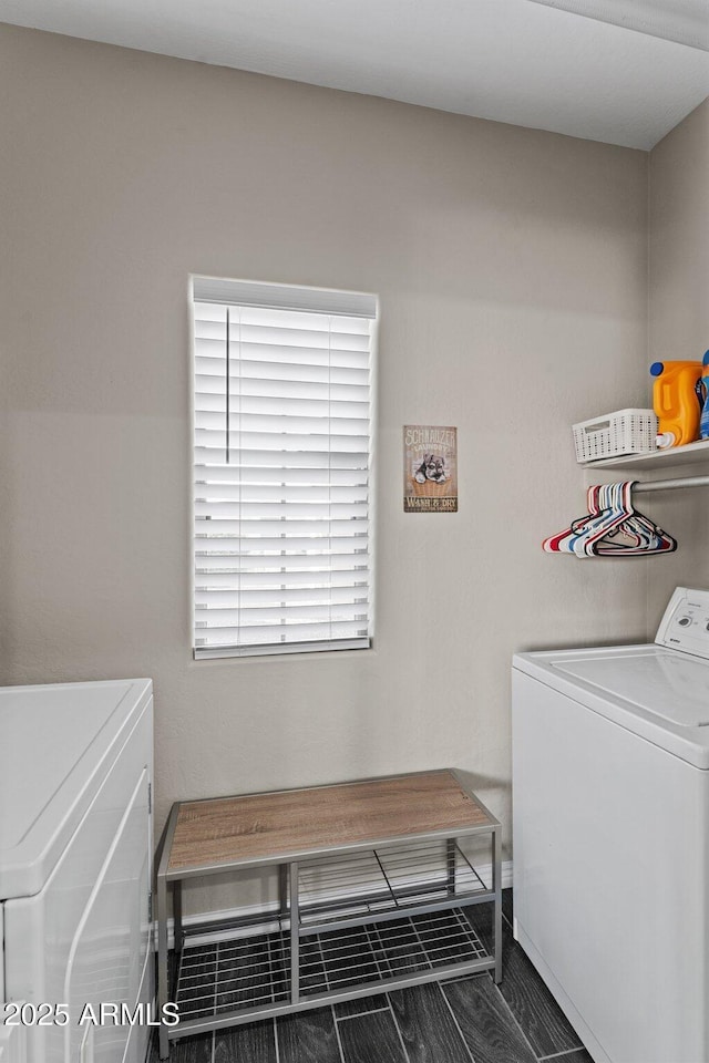 laundry area with washer and dryer