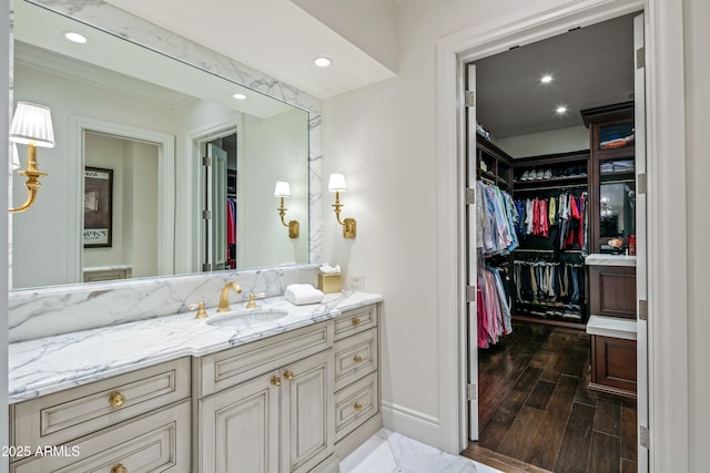 bathroom featuring vanity