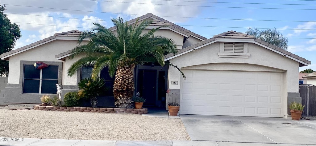 ranch-style house with a garage