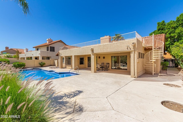 6122 E Saddleback St, Mesa, AZ 85215 - view of pool featuring a patio, fence, and a fenced in pool