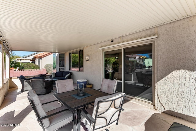 view of patio / terrace with outdoor lounge area