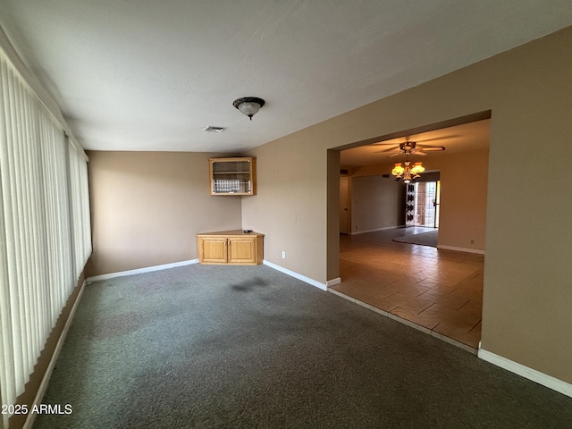 view of tiled empty room