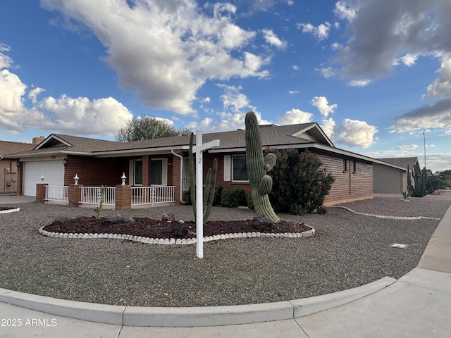 ranch-style house with a garage