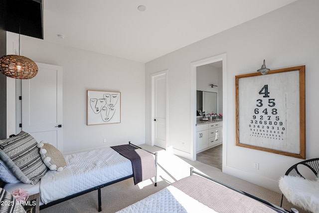 1920 E Creek Canyon Rd, Phoenix, AZ 85086 - bedroom with light colored carpet and ensuite bathroom