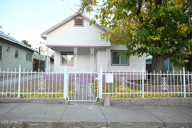 bungalow with covered porch