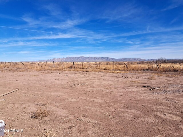 view of mountain feature featuring a rural view