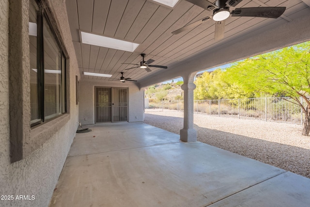 15038 E Greene Valley Dr, Fountain Hills, AZ 85268 - view of patio with fence and ceiling fan