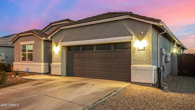 view of front of house featuring a garage