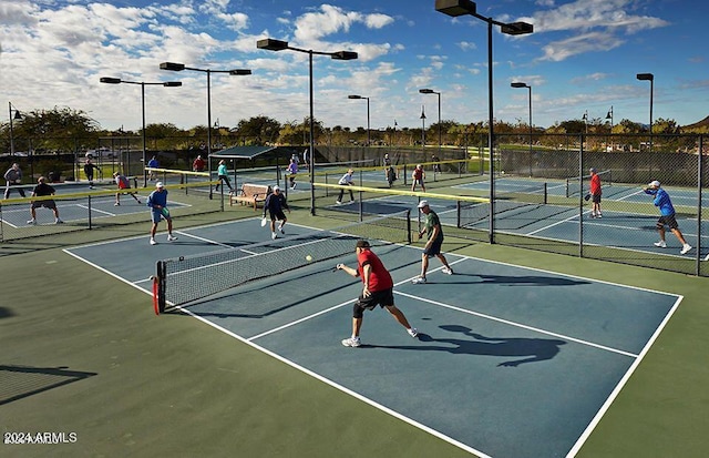 view of sport court