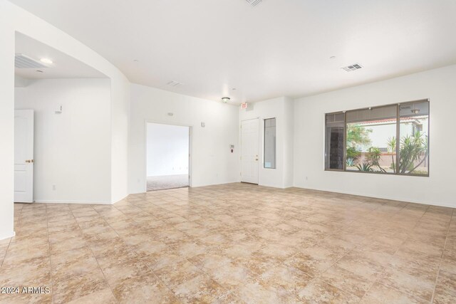 view of unfurnished living room