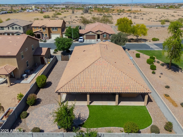 birds eye view of property featuring a residential view