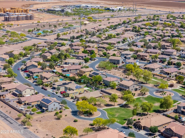 birds eye view of property featuring a residential view