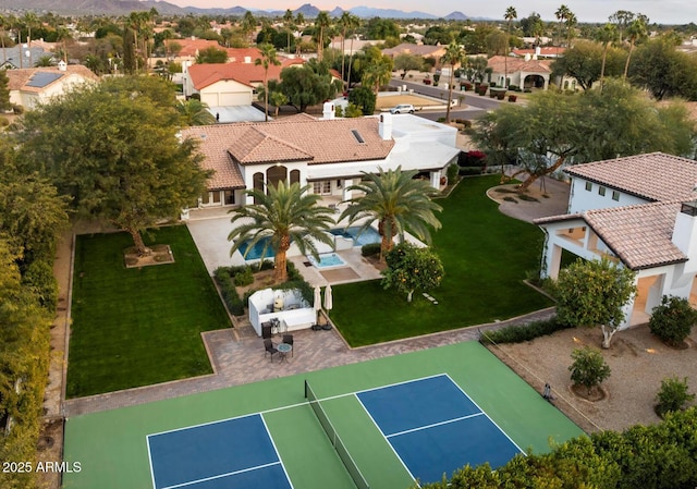 drone / aerial view featuring a residential view