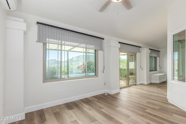 15009 E Palomino Blvd, Fountain Hills, AZ 85268 - unfurnished room with plenty of natural light, ceiling fan, and light wood finished floors