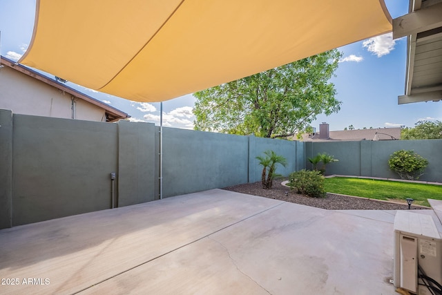 view of patio / terrace with a fenced backyard