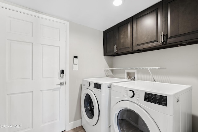 8361 E San Rafael Dr, Scottsdale, AZ 85258 - laundry room featuring cabinet space and independent washer and dryer