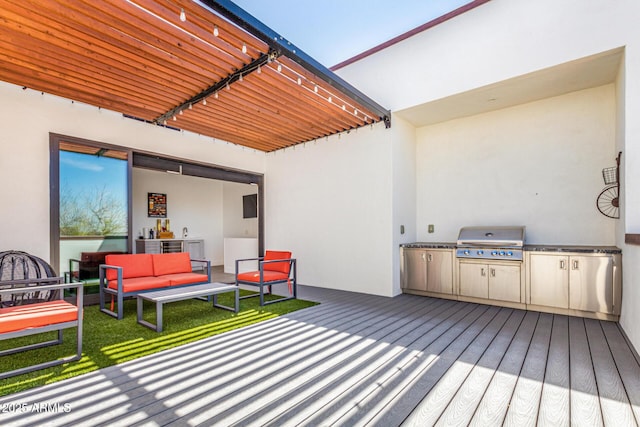 540 W Mariposa St Unit 9, Phoenix, AZ 85013 - deck featuring an outdoor hangout area and a yard