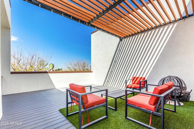 540 W Mariposa St Unit 9, Phoenix, AZ 85013 - view of patio with a pergola