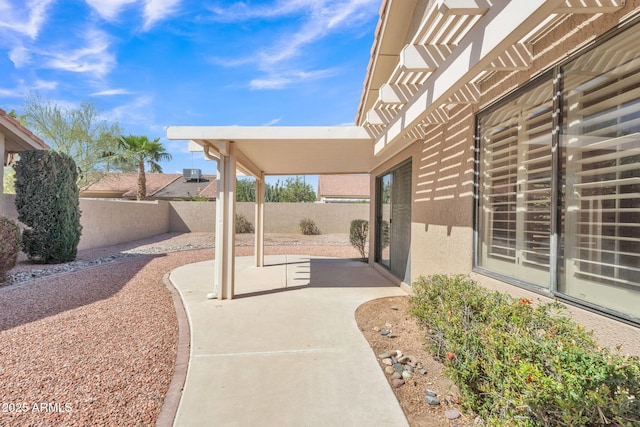 view of patio / terrace with a fenced backyard