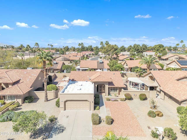 bird's eye view featuring a residential view