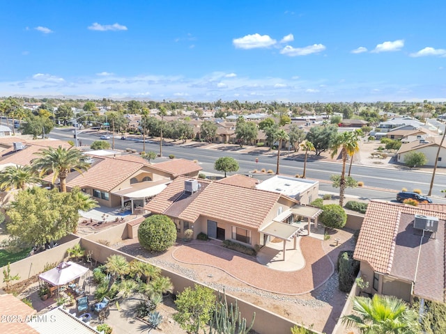 bird's eye view featuring a residential view