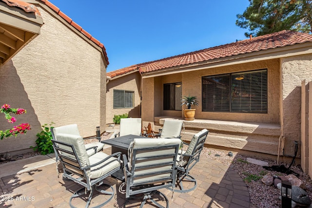 view of patio / terrace featuring outdoor dining space